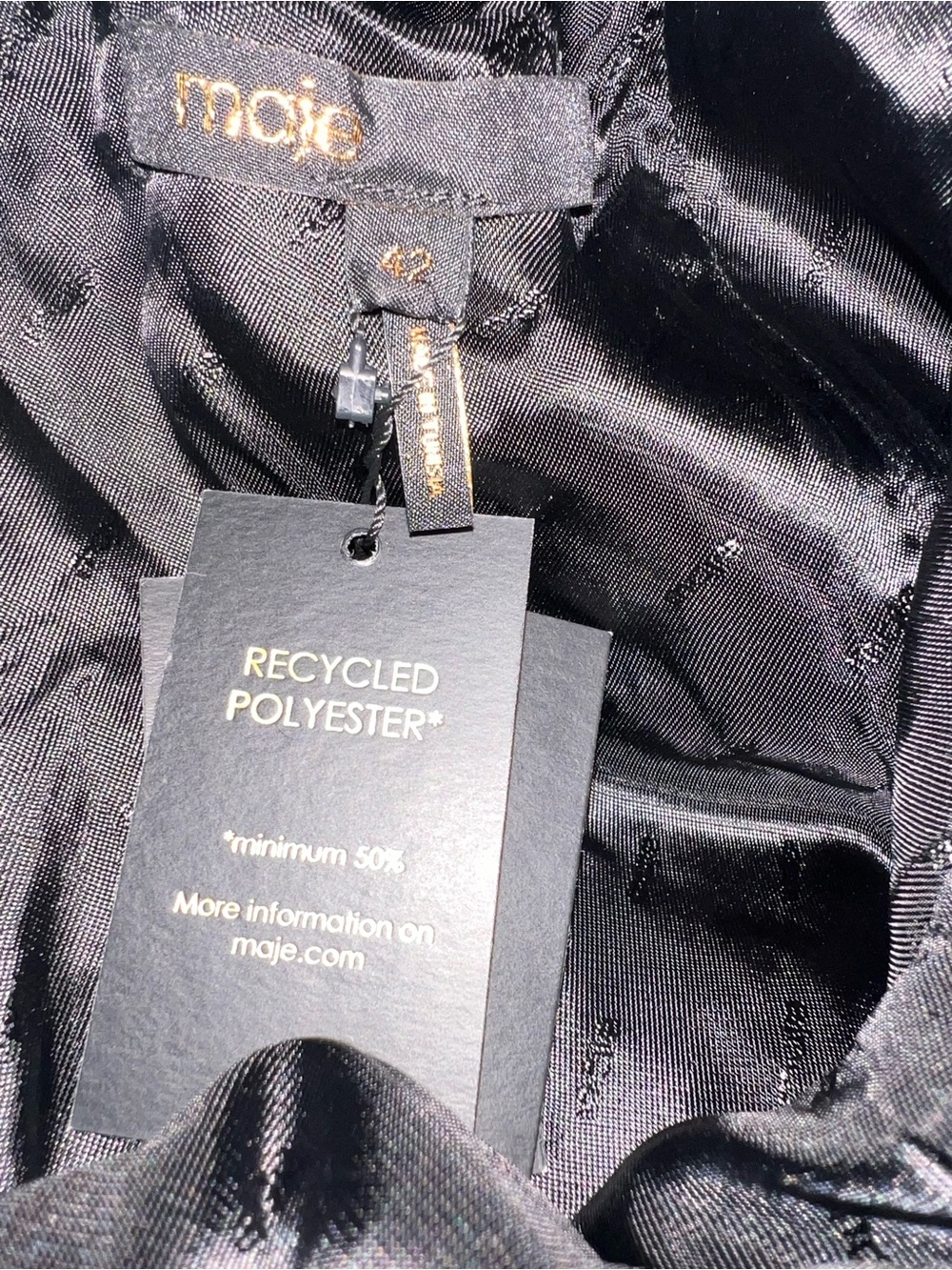 Maje Rhinestone Mini Shift Dress - Picture 5 of 8